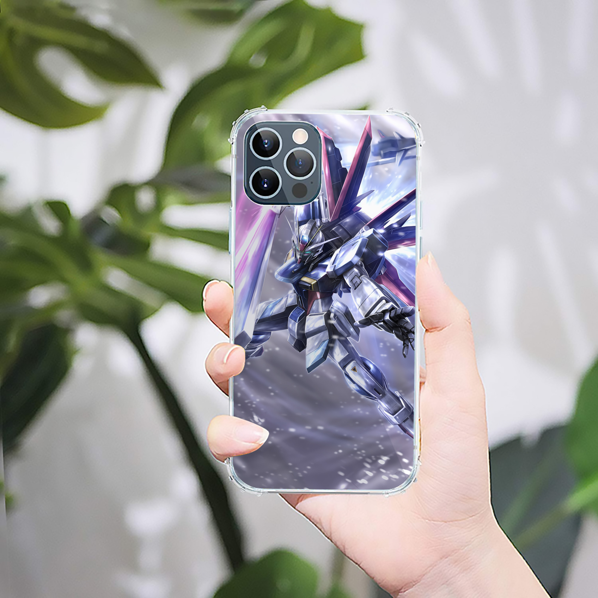 （画像用） 機動戦士ガンダム Mobile Suit Gundam 【iPhone 12シリーズ対応】透明スマホケース（クリアソフトケース）